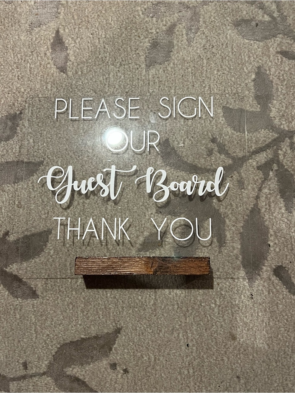 Please Sign Our Guest Board Wall Decor - White